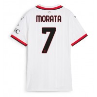 AC Milan Alvaro Morata #7 Replica Away Shirt Ladies 2024-25 Short Sleeve